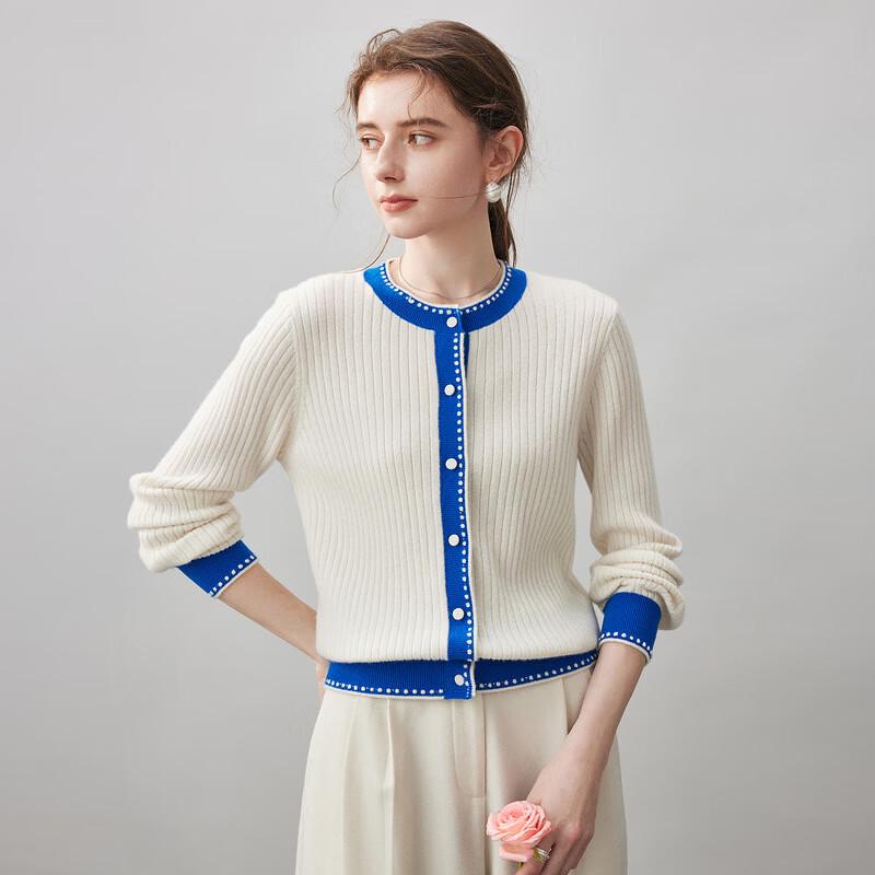 Women's Round Neck Cashmere Cardigan