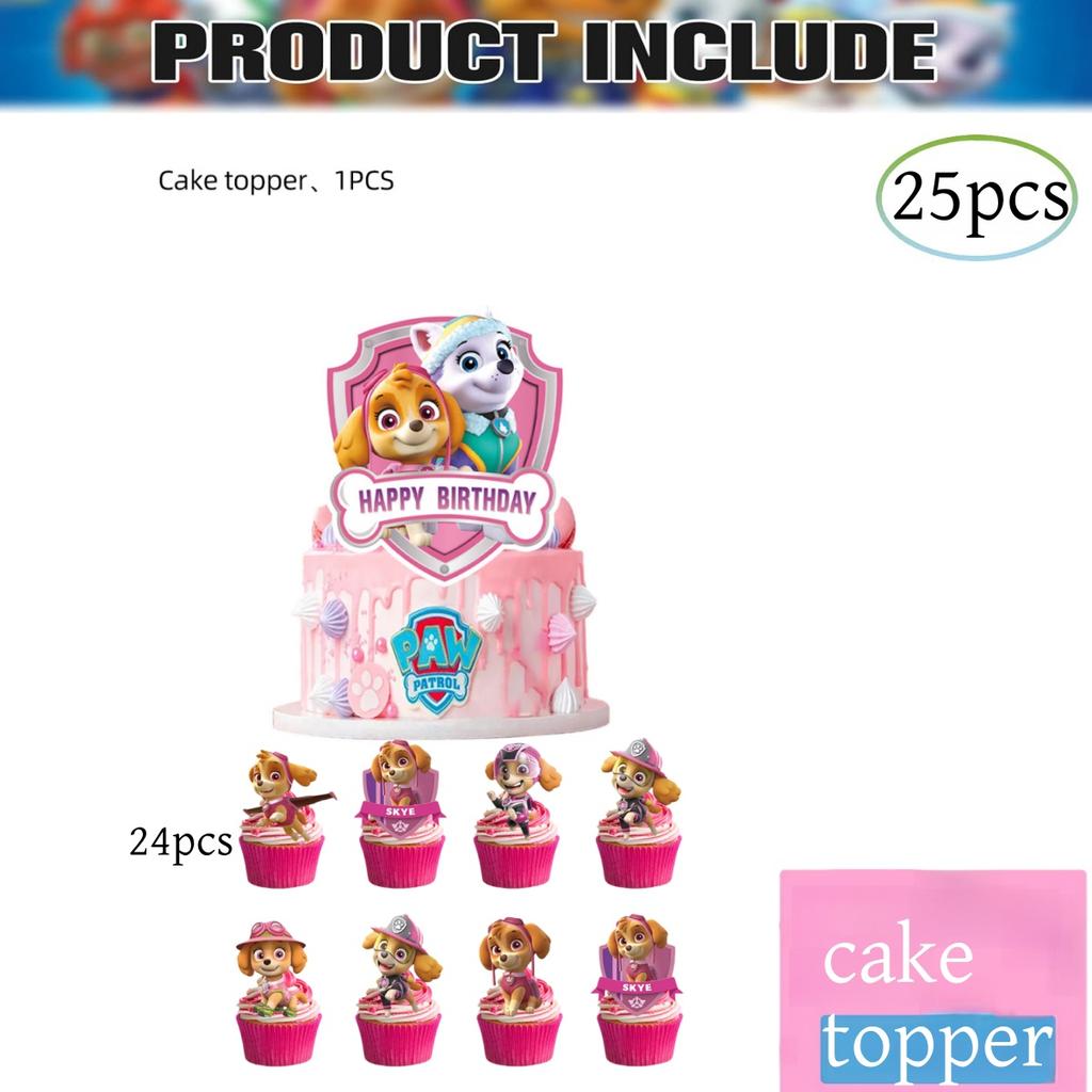 New PAW Patrol Birthday Party Decorations Dog Skye Balloons Plate Tablecloth Gift Bag Baby Shower Kids Party Supplies Toys gifts