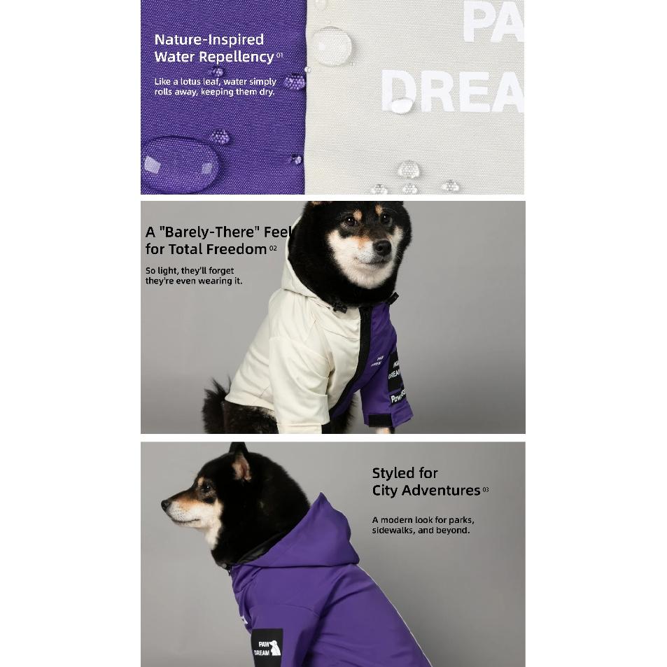 Pet Dog Clothes The Dog Fans Fashion Dog JackeT Outdoor Pet Clothing XS-5XL Medium Large Dog Rain Coat Puppy Waterproof Jacket