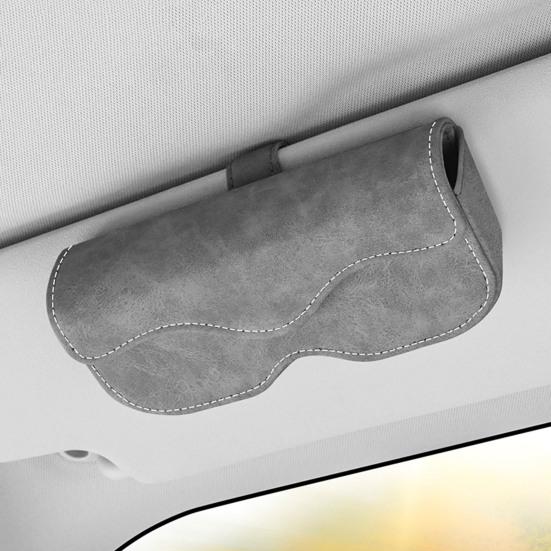 Auto-Aufbewahrungsbox mit starkem Magnetverschluss für Sonnenbrillen und Brillen Weiches Samtfutter
