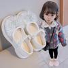 Girls Leather Shoes Children's Princess Crystal Shoes 2025 Spring and Autumn New Casual Single Shoes Rhinestone Soft Sole Girls Performance Shoes