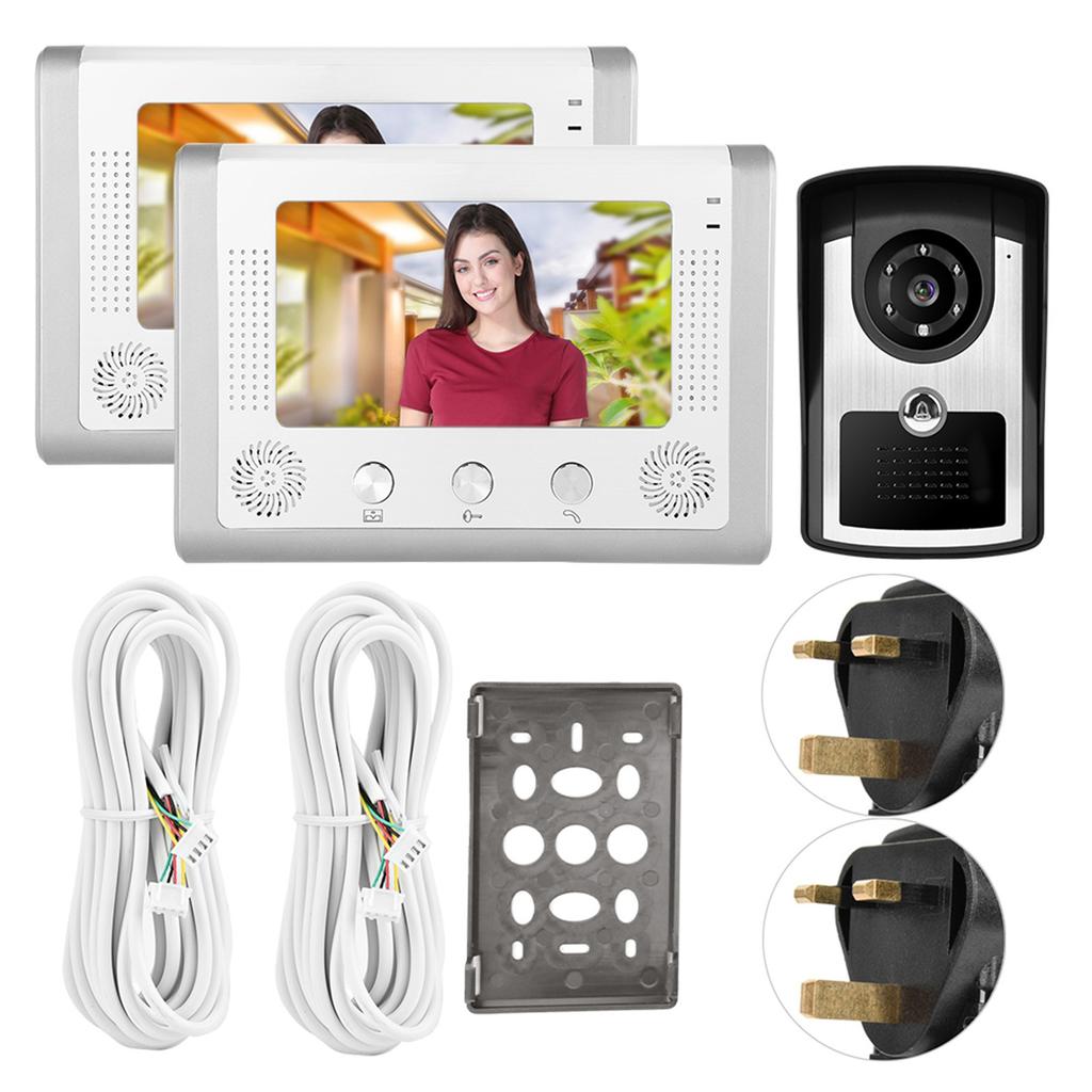 7 Zoll HD Video Türsprechanlage Türklingel Intercom Kit 801FC12