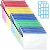 SANNIX Zippered File A5 5 Waterproof with Receipt File Office Storage 20-Count Bags, Size, Colors, Labels, Bags, Supplies, Organization,
