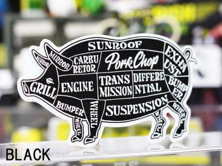 

Pork Chop Sticker Black_SC-KGPC027-MON