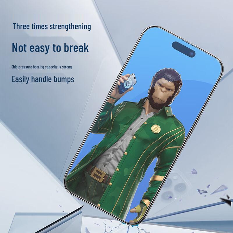 IPhone 16 Pro Max Displayschutz aus gehärtetem Glas