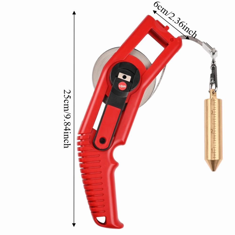 Dual Scale Oil Gauging Tape Engraved Fuel Measuring Device Oil Tank Depth Measuring Tape Oil Tank красный
