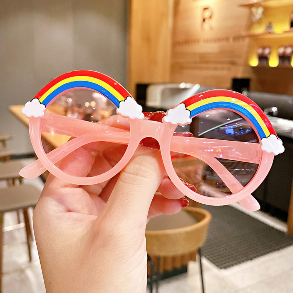 Kinder Cartoon Einhorn Sonnenbrille Kinder Jungen Mädchen Niedliche Regenbogen Sonnenbrille Party Requisite Geburtstagsfeier Dekoration