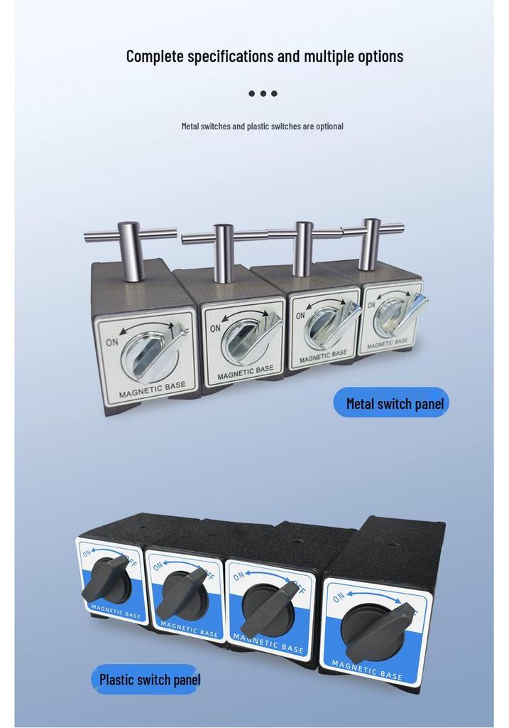 V-Shaped Magnetic Base Stand for Wire EDM, Strong Magnet with Triangular Design in Sizes 6T-12T