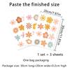 Boho Daisy Floral Wall Stickers for Kids Rooms Removable Children Baby Nursery Vinyl Wall Decals Girls Room Decoration Interior