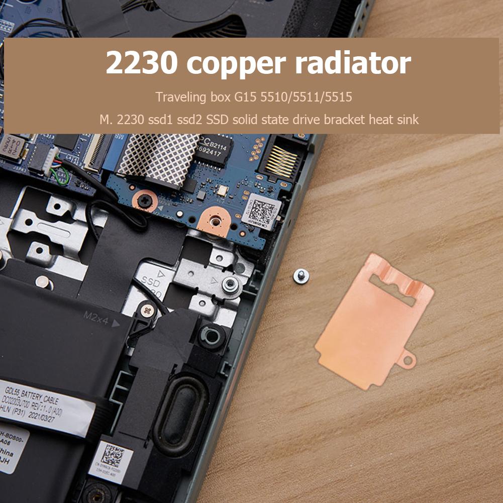 Gaming Laptops M.2 NVME 2230 2280 SSD Bracket Storage Card Hard Drive Heat Sink Mounting Adapter for DELL G15/5510/5511/5515