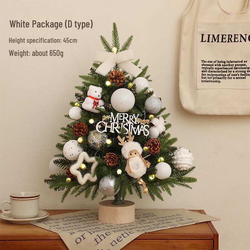 Brad de Crăciun de birou mini Yilan cu lumini kit DIY