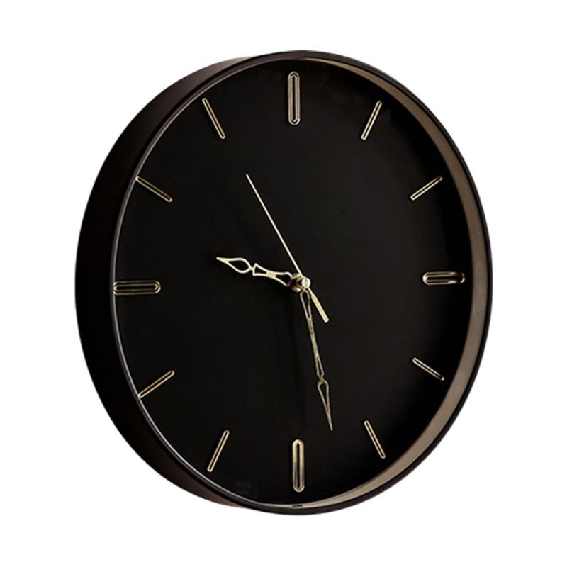 

Silents None-Ticking Clocks Decorative Clock Battery Operated Wall Clock for Living Room Kitchen Home Office Decors чорний
