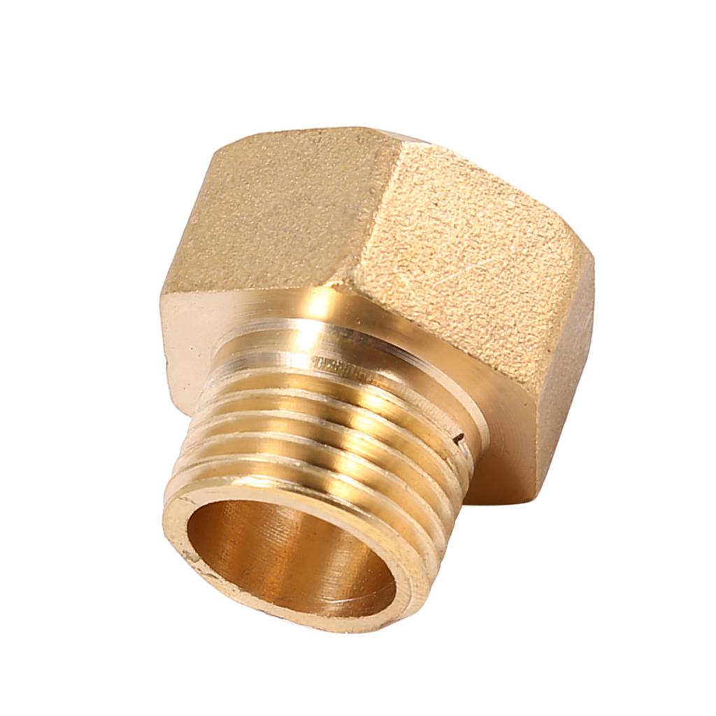 1pc Brass Water Pipe Hex Bushing Reducer Adapter 1 2BSPT Male and 3 4BSPT Female Thread