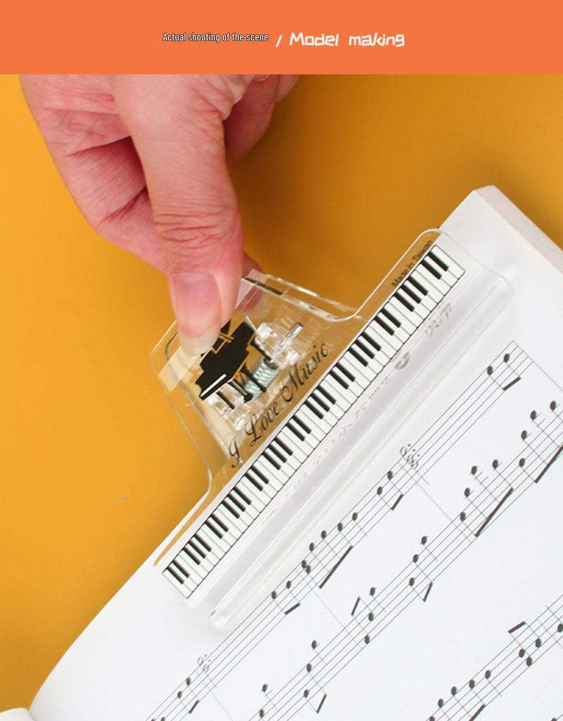 Clear High-Value Piano Note Music Storage Folder