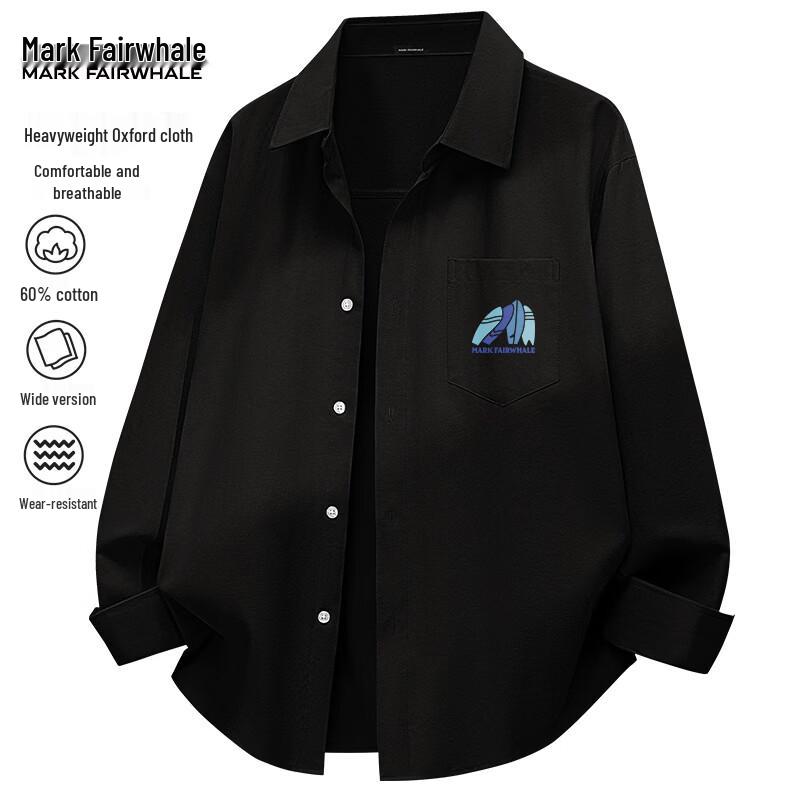 Mark Fairwhale Men s Casual Long Sleeve Oxford Shirt M