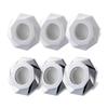 3 Pieces Sink Overflow Cover Basin Trim Vanity Overflow Ring