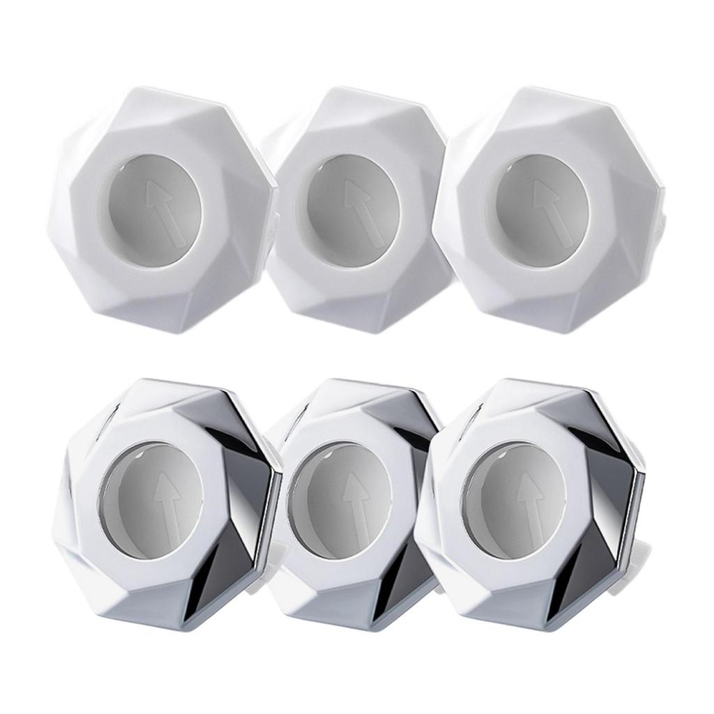3 Pieces Sink Overflow Cover Basin Trim Vanity Overflow Ring