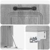 Wall Mounted TV Cabinet Grey Sonoma 59.5 x 41 x 30 cm