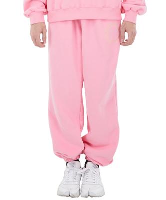 Isjabaibeu [Ipt007-5] Circle Glitter Logo Jogger - Pink