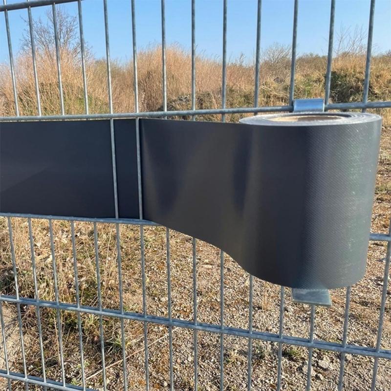 Roller Device For Attaching Privacy Screens To Double Wire Meshes Fences Rustproof Metal Installation Aid For Outdoor Use