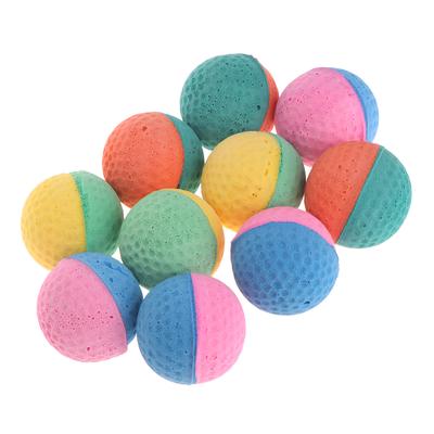 10 Stück Haustier Apportierbälle Spielzeug Ungiftige EVA Bälle Interaktives Spielzeug für Haustiere Hunde Zuhause zum Spielen Outdoor Training