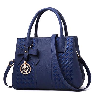 Casual Embroidery Women Handbags With Bow Designer PU Leather Shoulder Messenger Bag Office Lady Crossbody Tote Bag Female Purse CLE