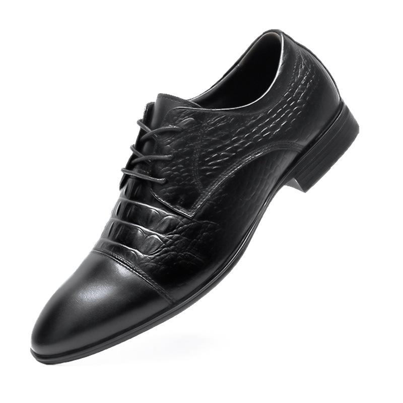 

Мужские кожаные туфли с круглым носком, мужские повседневные туфли на шнуровке спереди, рабочие туфли, дышащие, на низком каблуке, деловые повседневные мужские туфли 50