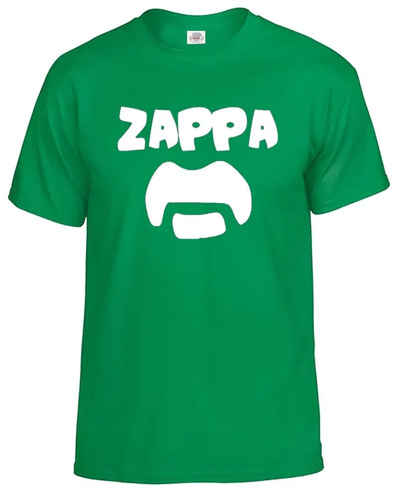 Frank Zappa t-shirt heren snor vintage 70s 80s 90s band stijf rock tee top