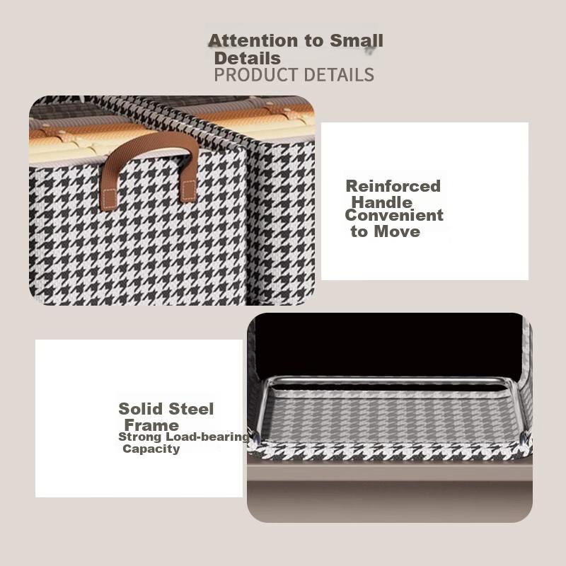 Clothes Storage Box, Household Drawer-Style Fabric Storage Container, Organizing Storage Cabinet, Layered Storage, 6 Pieces 47*28*20cm