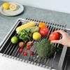 BJ Kitchen Sink Dish Drainer Rack, Faucet Organizer, Foldable Dish Drying Rack, 15 Tubes