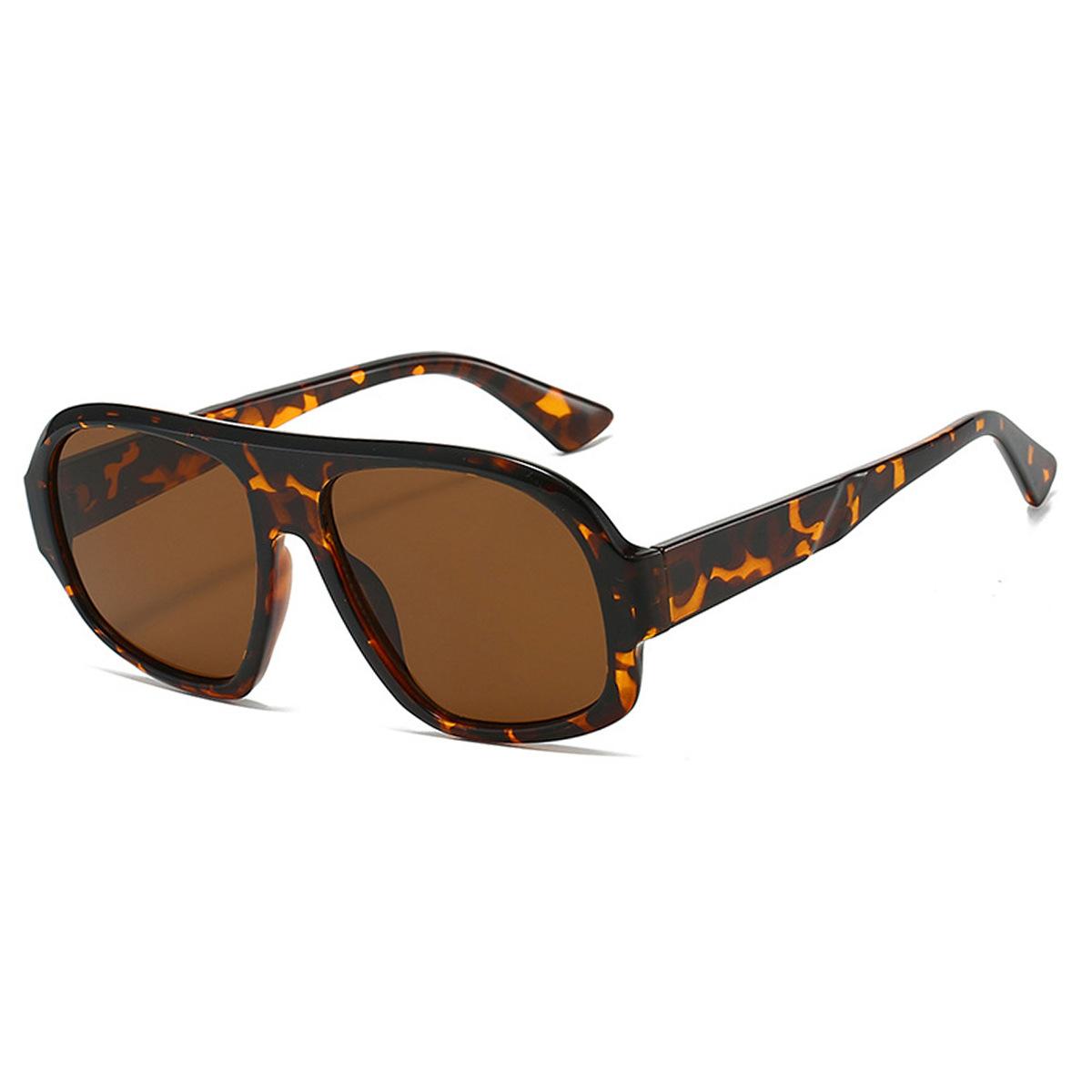 

Ins Popular Fashion Square Women Sunglasses Gradient Frame Vintage Punk Men Trending Shades UV400 Sun Glasses as picture леопардовый