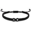 Heart-Shaped Love Woven Bracelet with 26 Letters - Friendship & Couple Gift