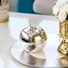 11cm Nordic Creative Ceramic Apple Crafts Simple Plated Silver  Gold Apple Ornaments Christmas Holiday Gift Home Office Decor