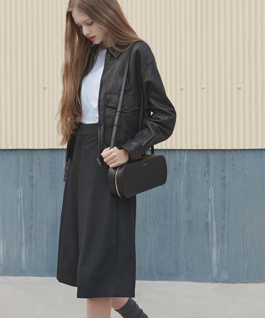 Clave Kelly Black Shoulder Bag