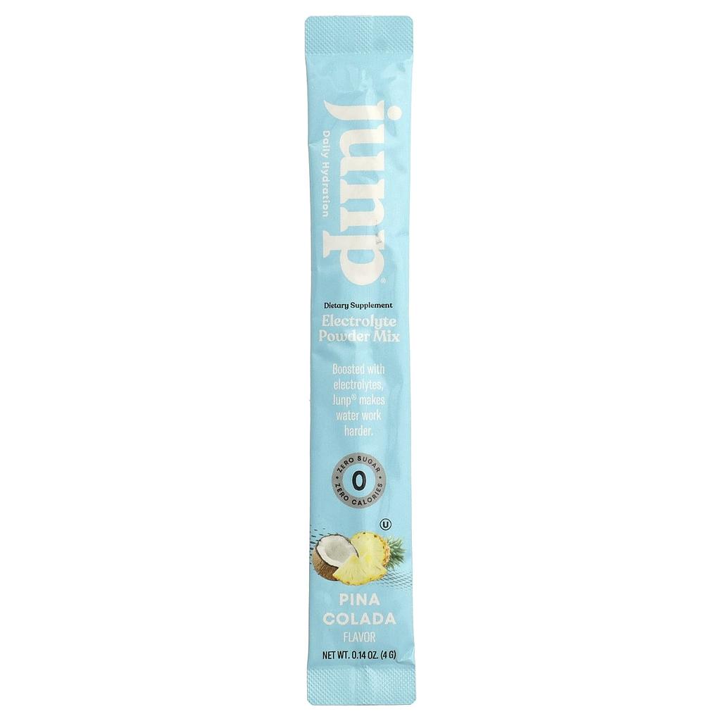 JUNP Hydration, Electrolyte Powder Mix, Pina Colada, 5 Stick Packs, 4g (0.14oz) Each