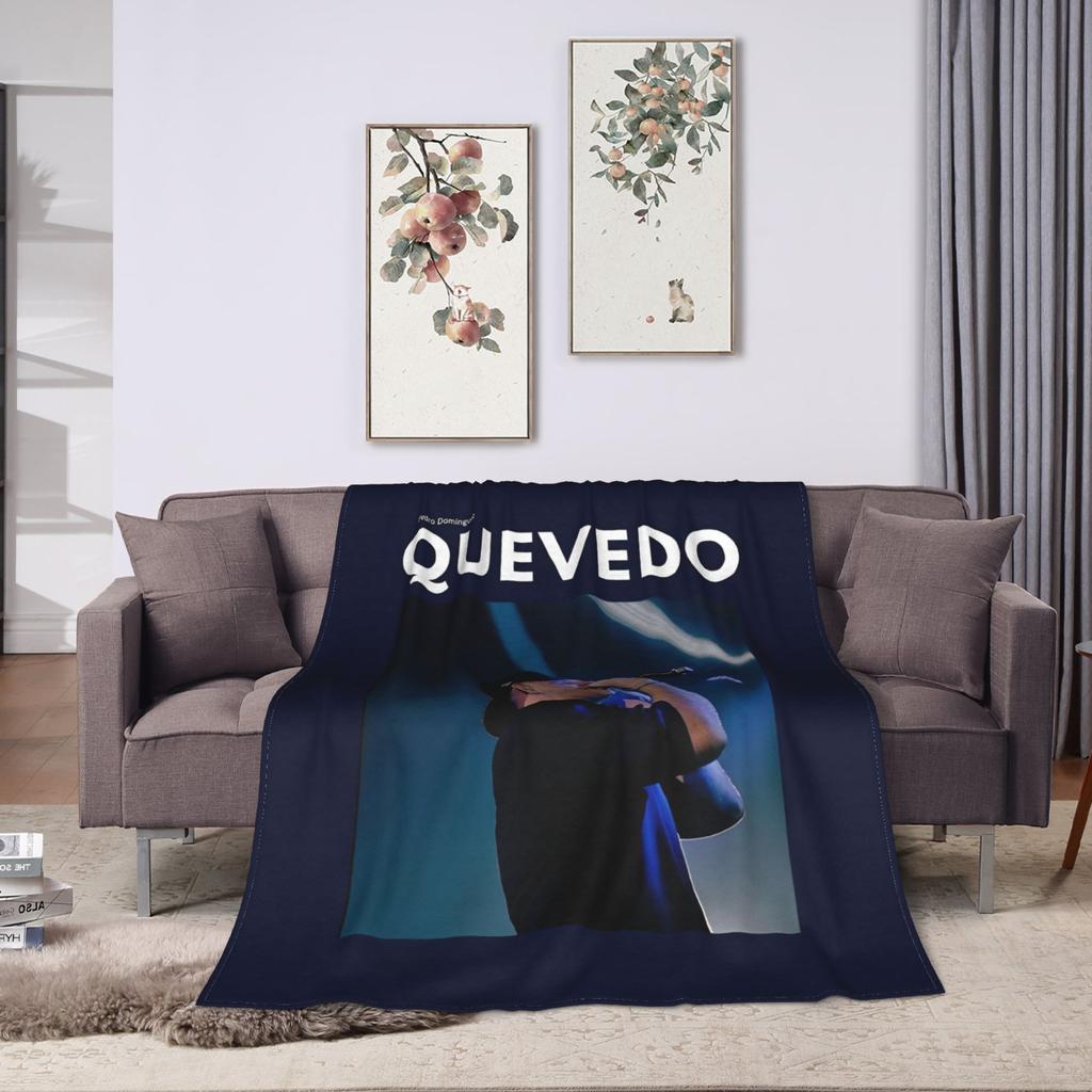 Rapper QUEVEDO Spain Blankets Flannel Decoration Breathable Lightweight Throw Blankets for Home Bedroom Rug Piece