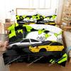 Initial Ae86 Boys Bedroom Bedding Set Single Twin Full Queen King Size Aldult Duvetcover 3D Anime Bed Sheet Set026