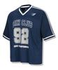 DRIX Rugby Track Oversized Mesh Jersey Half Sleeve_Navy