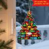 Pack of 4 Shatterproof Christmas Tree Ornaments with Hanging Cord for Indoor Outdoor Holiday Decorations