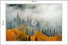 Photomural Fog Over Autumn Forest Structural Vinyl 135x90
