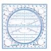 Modello di disegno ruotabile multifunzione Art Design Costruzione Architetto Geometria stereo Cerchio Redazione Scala di misurazione Righello