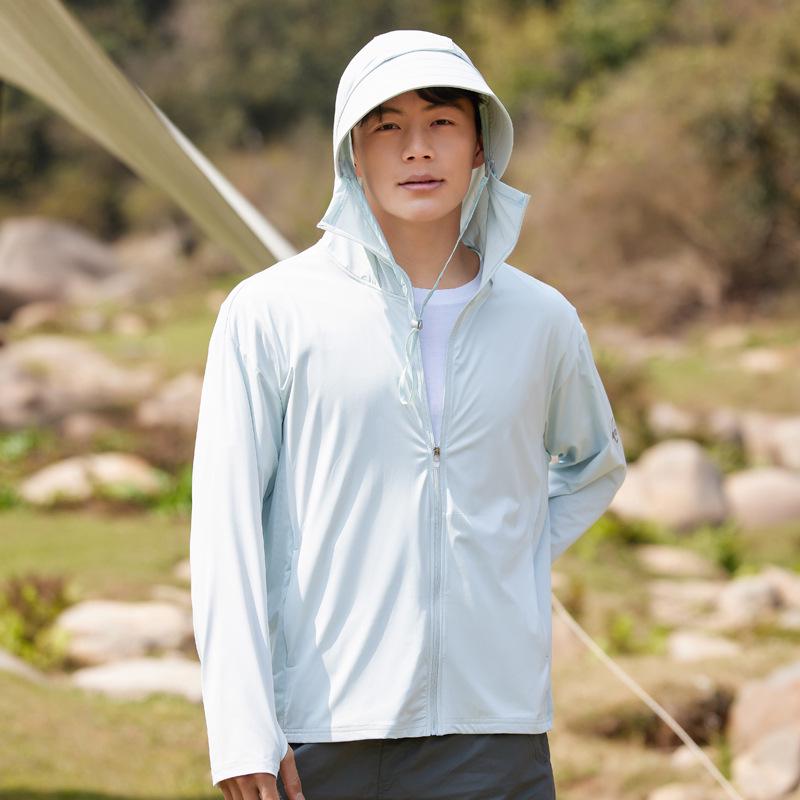 

Уличная куртка с защитой от солнца UPF50+ из ледяного шелка для пар - Дышащая, с защитой от УФ-лучей для мужчин и женщин Small (S)