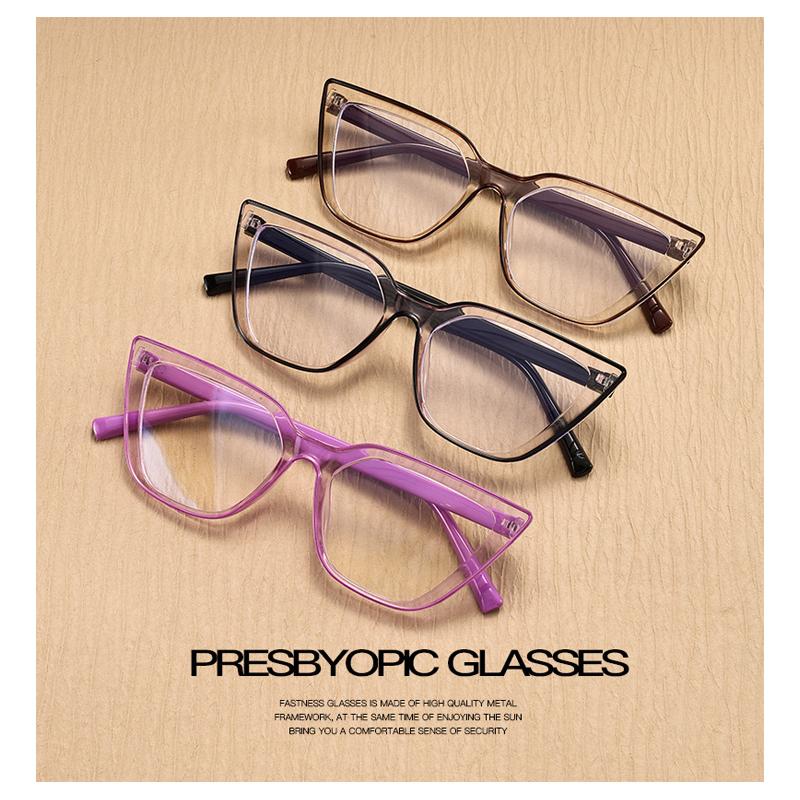 Fashion Women Clear Reading Glasses Retro Cat Eye Vintage Presbyopia Eyeglasses Plastic Men Hyperopia Eyewear +1.0 +1.5 +2.0 +2.5 +3.0 +3.5 +4.0