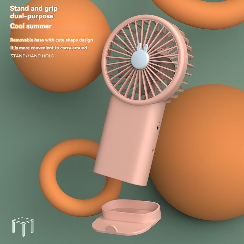 2024 New Handheld Small Fan Rechargeable Mini USB Desktop Electric Fan for Students Silent and Convenient Portable Fan