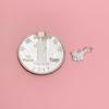 S999 Sterling Silver Butterfly Diamond Pendant Charm for DIY Crystal Bracelet & Necklace Beading.