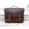 Handgemachte Messenger-Tasche aus Büffelleder, Umhängetasche, Laptoptasche, Bürohandtasche, Aktentasche, rustikale Vintage-Umhängetasche für Männer und Frauen, Muttertagsgeschenk