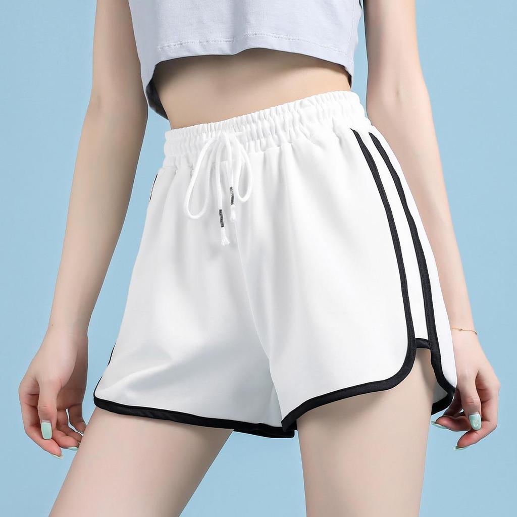 Women's High-Waisted Summer Casual Yoga Shorts - Loose, Straight-Leg, Slimming Fit