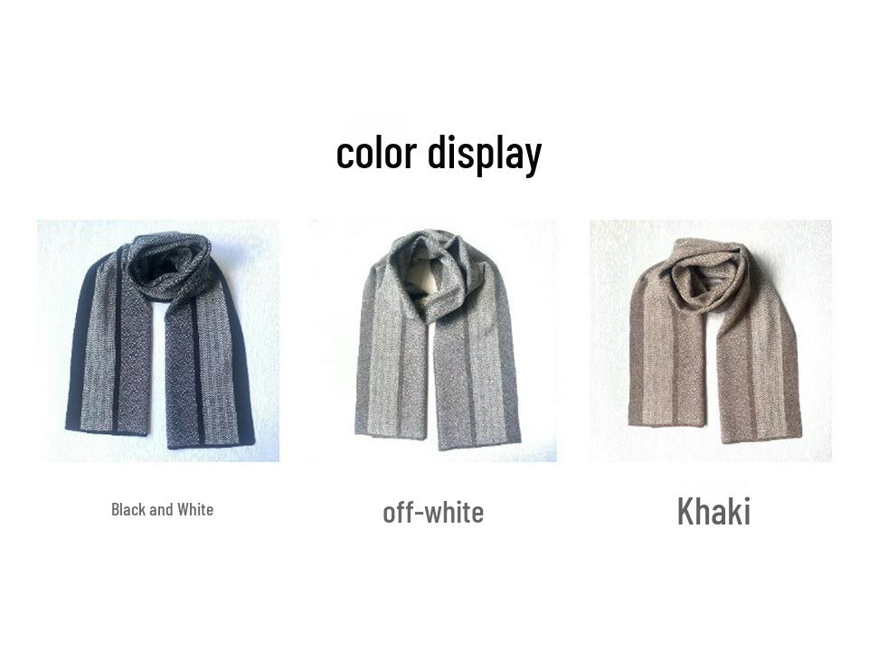 Herren Kaschmir Plaid Jacquard Schal: Warm, vielseitig und luxuriös im koreanischen Stil für Herbst und Winter