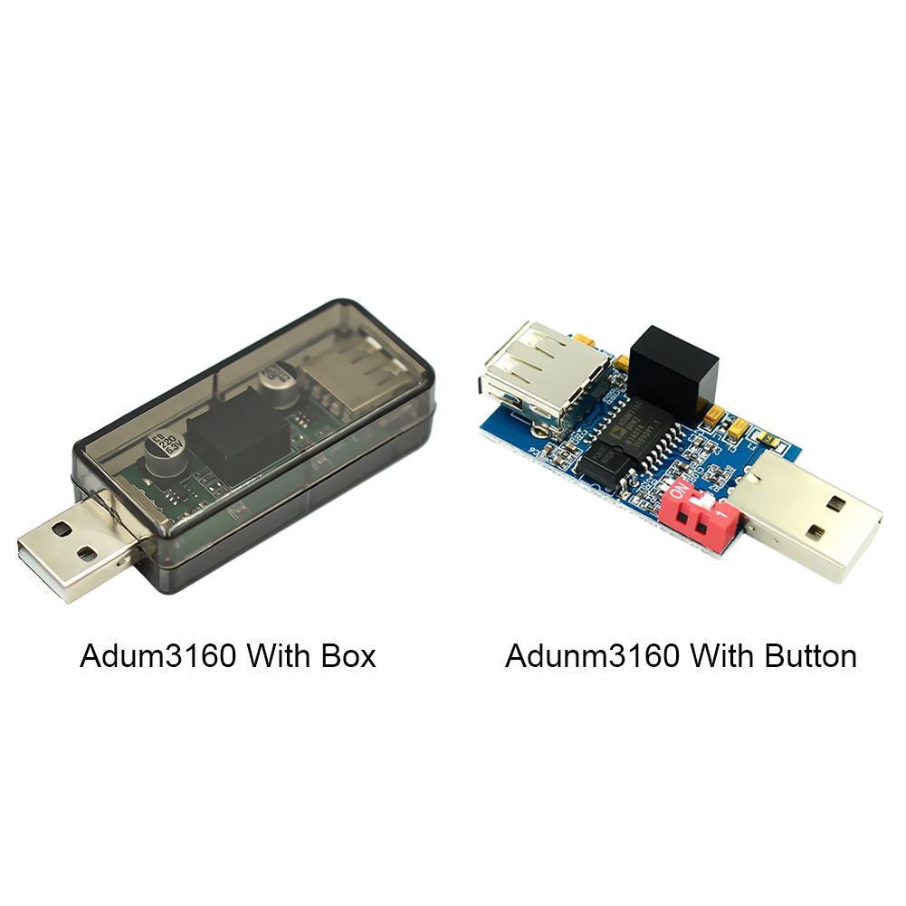 

1500V ADUM3160 USB Isolator Module Digital Signal Audio Power Isolation Board USB To USB Audio Signal Isolator 12Mbps 1.5Mbps