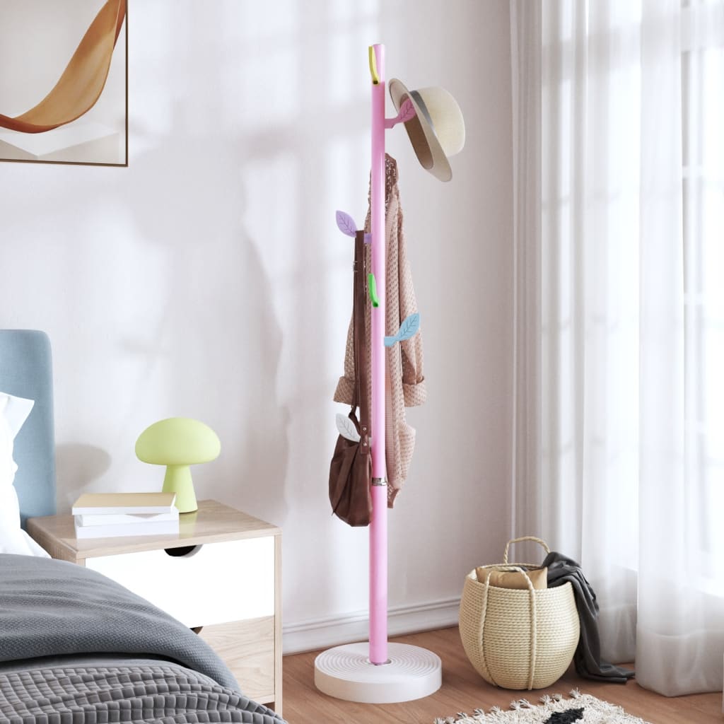 Garderobe Rosa 172 cm Pulverbeschichtetes Eisen